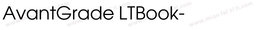 AvantGrade LTBook字体转换